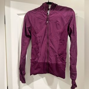 Lululemon, purple, reversible running jacket with hood
